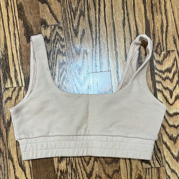 Daily Drills Other - Beige Cropped Tank Top